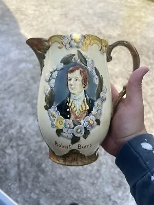 Buy Beswick Ware Hand Painted Pitcher Featuring Robert Burns, Made In England • 52.35£