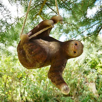 Buy Hanging Sloth Garden Tree Ornament Branch Sculpture Decoration Climbing Statue • 36£