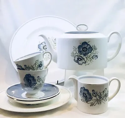 Buy Vintage Susie Cooper For Wedgwood Glen Mist Tea For 2 Teacups & Saucers Teapot • 39£