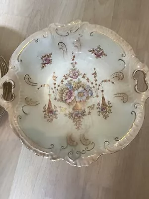 Buy Crown Devon Art Nouveau Blush Design Berry Drainer Bowl With Under Plate  • 65£