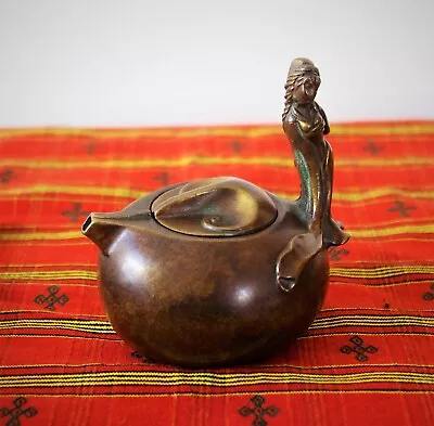 Buy Antique Japanese / Chinese Bronze Teapot • 120£