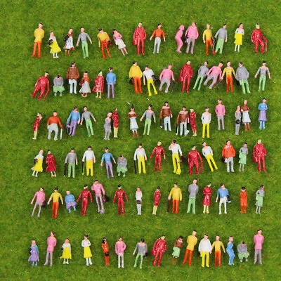 Buy P150 100pcs Model Trains 1:150 Painted Figures N Scale People Standing Seated • 6.99£