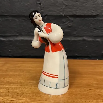 Buy Vintage Porcelain Figurine A Girl Straightens Her Hair Made In The USSR B66 • 27.99£