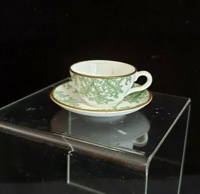 Buy Vintage Spode Copeland Miniature Coral Green Tea Cup & Saucer Set  • 24£
