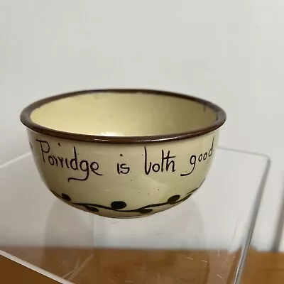Buy Watcombe Pottery Torquay Porridge Bowl (GC) • 9.50£