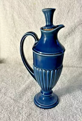 Buy Very Early, CARLTON WARE Blue Pottery Decanter, Corked Jug Bottle • 4.99£