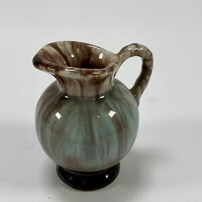Buy Small Ceramic Vintage Green Brown Jug 7cm In Height Foreign 529 • 14.99£