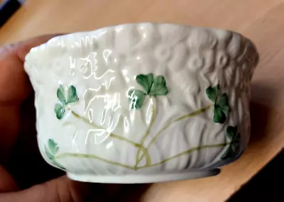 Buy Vintage Irish Belleek Porcelain Shamrock Bowl Direct From House Clearance • 8.99£