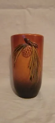 Buy Roseville Pottery Pine Cone Pattern Tumbler Rust Or Copper Color • 168.78£