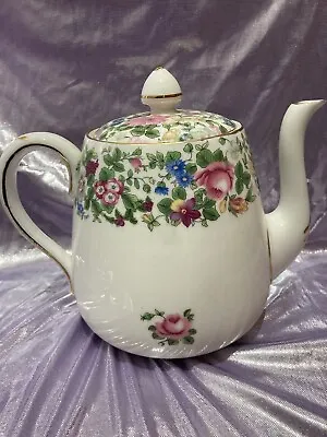 Buy Vintage Crown Staffordshire Large Bone China Teapot. Lovely Piece • 18£