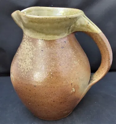 Buy Svend Bayer, Studio Pottery Wood Fired Stoneware Jug, C1980 • 105£