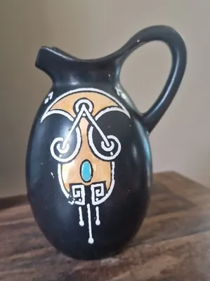 Buy Art Nouveau Deco  Shelley China Small Jug Vase Celtique Pattern Black 789/8322 • 30£