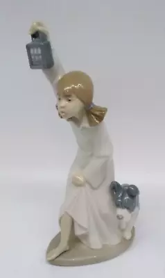 Buy LLADRO NAO Who's There? Girl & Dog Ornament #1111 1989 (Retired)  MINT • 19.95£