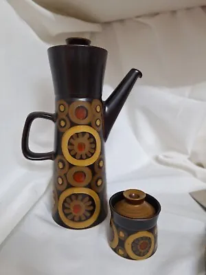Buy Vintage Denby 'Arabesque' Tall Coffee Pot, Designed By Gill Pemberton In 1962 • 20£