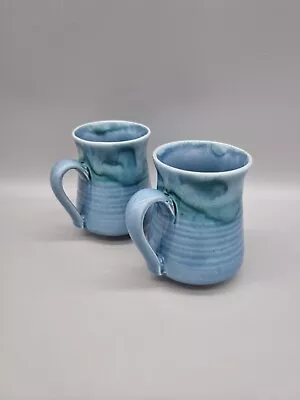 Buy A Pair Of Lamorna Studio Pottery Coffee / Tea Mugs, Cornwall. • 23£