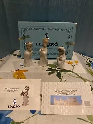Buy Lladro NATIVITY MINI FIGURINES ORNAMENTS THREE KINGS REYES Set #5729 Mint Box • 57.73£