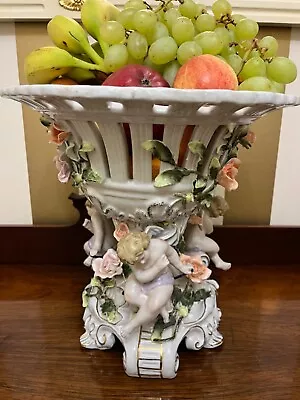 Buy Antique Meissen  Centrepiece  Fruit Bowl Putti • 450£