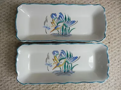 Buy Susie Cooper ?  Gray's Pottery 2 X Kingfisher Dishes   C1929 • 24£
