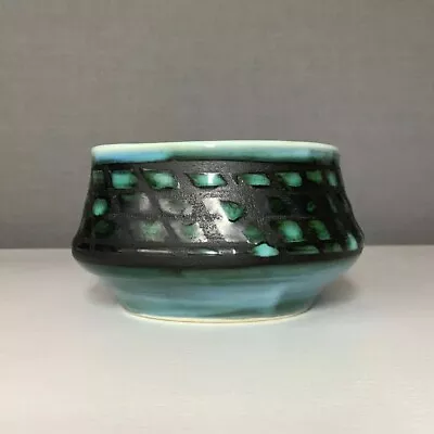 Buy Vintage 60’s David Sharp Rye Studio Pottery Green Ornament Bowl Dish Signed • 12.99£