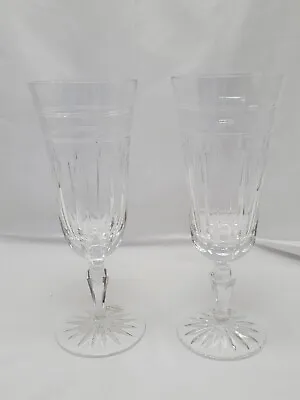 Buy Wedgwood Full Lead Crystal MONARCH Water Goblets Set Of 2 YUGOSLOVIA 8.75  • 61.30£