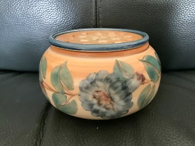 Buy Vintage Jersey Pottery Posy Pot Pourri / Rose Bowl Vase Pot Hand Painted Floral • 14£