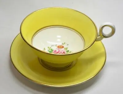 Buy 1928+ REDFORDS FENTON China England Yellow FLORAL Center Set Cup & Saucer • 30.04£