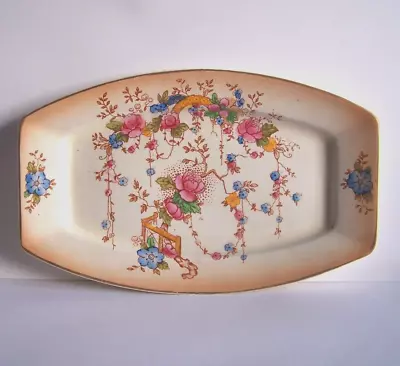 Buy Vintage Ceramic 'Crown Devon/ Fieldings ' Tray. 'May' Pattern. • 7.50£