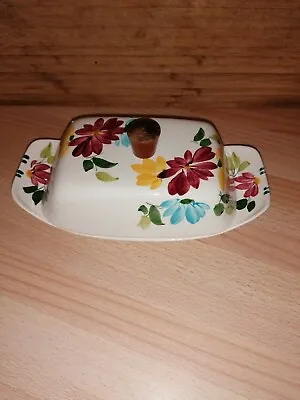 Buy Toni Raymond Pottery Multi Flower Butter Dish Rare • 39.99£