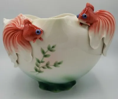 Buy Franz Porcelain Collection Lucky Fish Koi Ornamental Large Bowl FZ00425  • 616.66£
