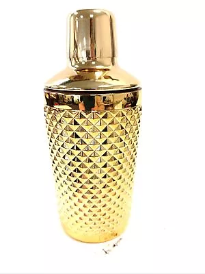 Buy Cocktail Shaker  Art Deco Style Gold 8  Entertaining Party • 6.99£