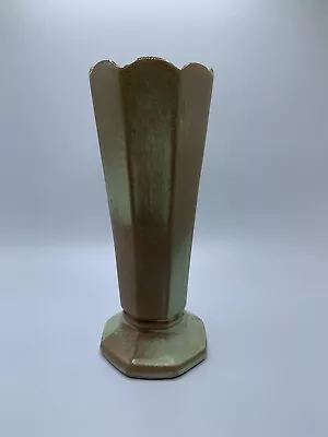 Buy Frankoma 38 Vase Prairie Green Glaze Octogon Vintage 6.75  Tall, Minor Chip • 11.38£