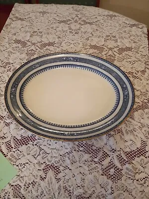 Buy Losol Ware Keeling Co Large  Oval Platter  Blue And White  In Beautiful... • 9£