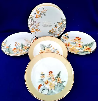 Buy Laura Ashley Fine Bone China ~  Florintine  Pattern Set Of 4 Cake Plates ~ Boxed • 15£