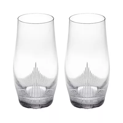 Buy Lalique Long Drink Tumblers Pair 100 Points Clear Crystal (10332500) • 160£