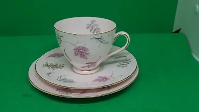 Buy Vintage Tuscan WINDSWEPT Fine Bone China Trio C1940s. Cup, Saucer, Plate • 15£