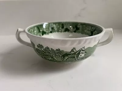 Buy Adams English Scenic Soup Coupe/Bowl Green Real Ironstone  23cm • 3.25£