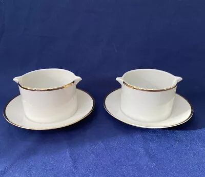 Buy Thomas Germany Gravy Boats With Integrated Under Plates Set Of 2 White • 11.99£