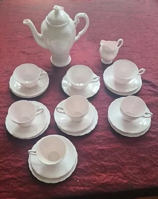 Buy 1950s Tuscan Fine Bone China 7 Pink Cups, Saucers, Plates + Teapot & Milk Jug ++ • 27.50£