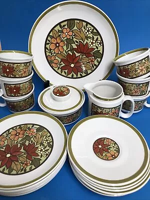 Buy Vintage Lord Nelson Pottery Garland 70’s Part Tea/ Coffee Set For 6 Rare Pattern • 32£