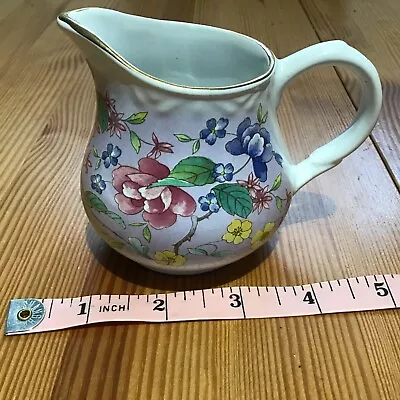 Buy Arthur Wood & Son Staffordshire Pottery Lilac Flower Pattern Cream Jug • 4£
