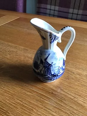 Buy Delft Blue And White Pottery Jug Vintage 1969s Or 1970s • 8.95£
