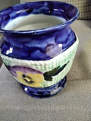 Buy Ringtons Ceramic Maling Ware Vase 1930s Rare Pansy Design • 20£