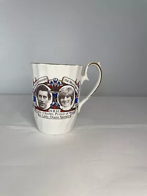 Buy Charles Diana Royal Wedding 1981 Commemorative Fluted Bone China Cup/Mug argyle • 5.99£