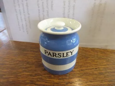 Buy Vintage T G Green Small Cornishware Parsley Jar. • 17£
