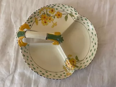 Buy Burgess & Leigh Burleigh Ware 3 Section Nibbles Dish Hand Painted Golden Days • 12£