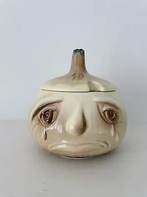 Buy Vintage SylvaC Crying Onion Face Pot 4756 With Original Sticker • 12.95£