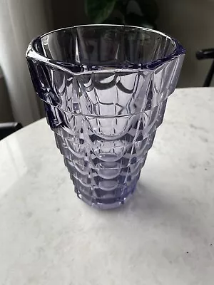 Buy Large Vintage Purple Glass Vase VLG Lausitzer German  'Gent' Vase • 36.44£