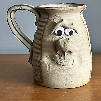 Buy Vintage Pretty Ugly Pottery Glazed Stoneware Mug - Handmade • 7£