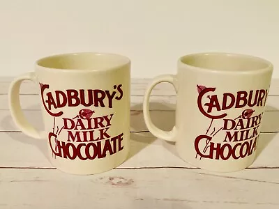 Buy Cadbury’s Dairy Milk Chocolate Mug - Two Vintage Cups By Staffordshire Tableware • 7.50£