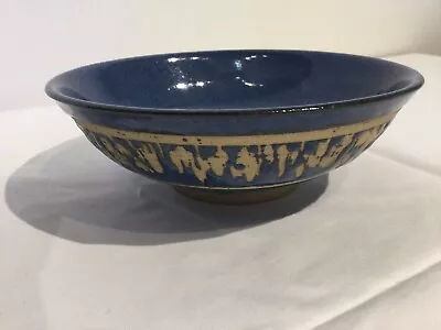Buy Bentham Studio Pottery Blue Bowl • 14£